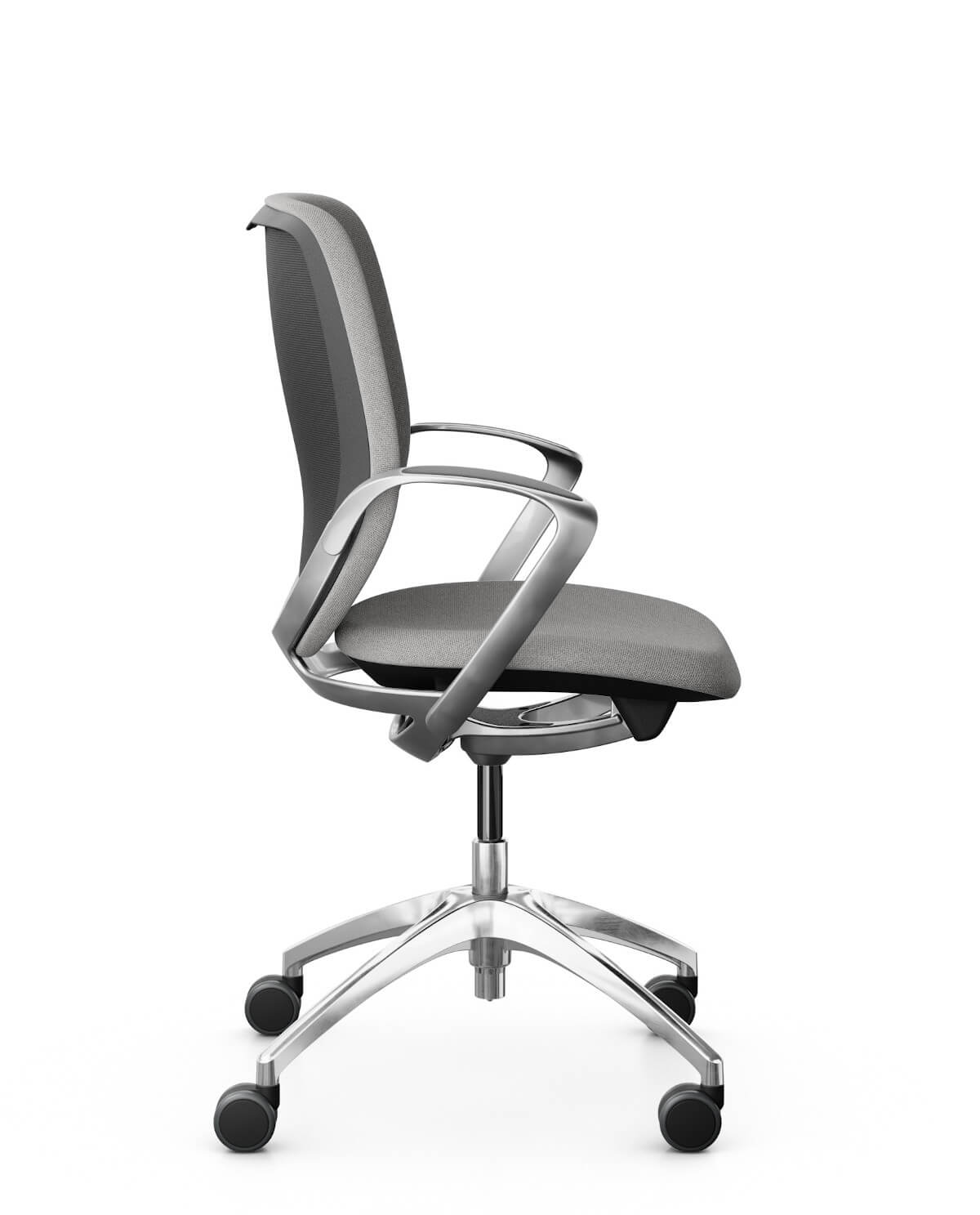 Giroflex 313-4518 Besucherkonferenzstuhl mit Polsterrücken, hoher Sitzkomfort, perfekt für Empfangs- und Meetingbereiche