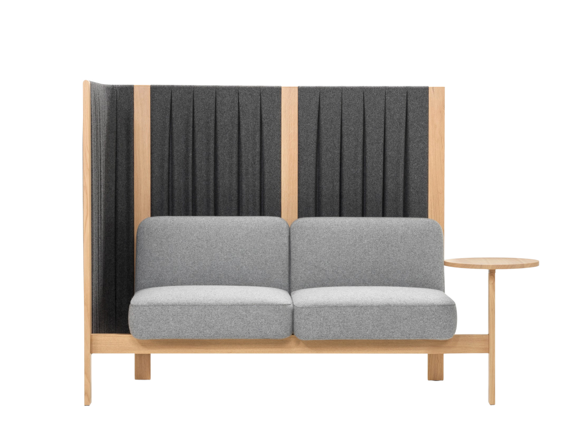 Velum Highback Sofa 2-Sitzer mit Anbautisch links Velum Highback Sofa 2-Sitzer mit Anbautisch links