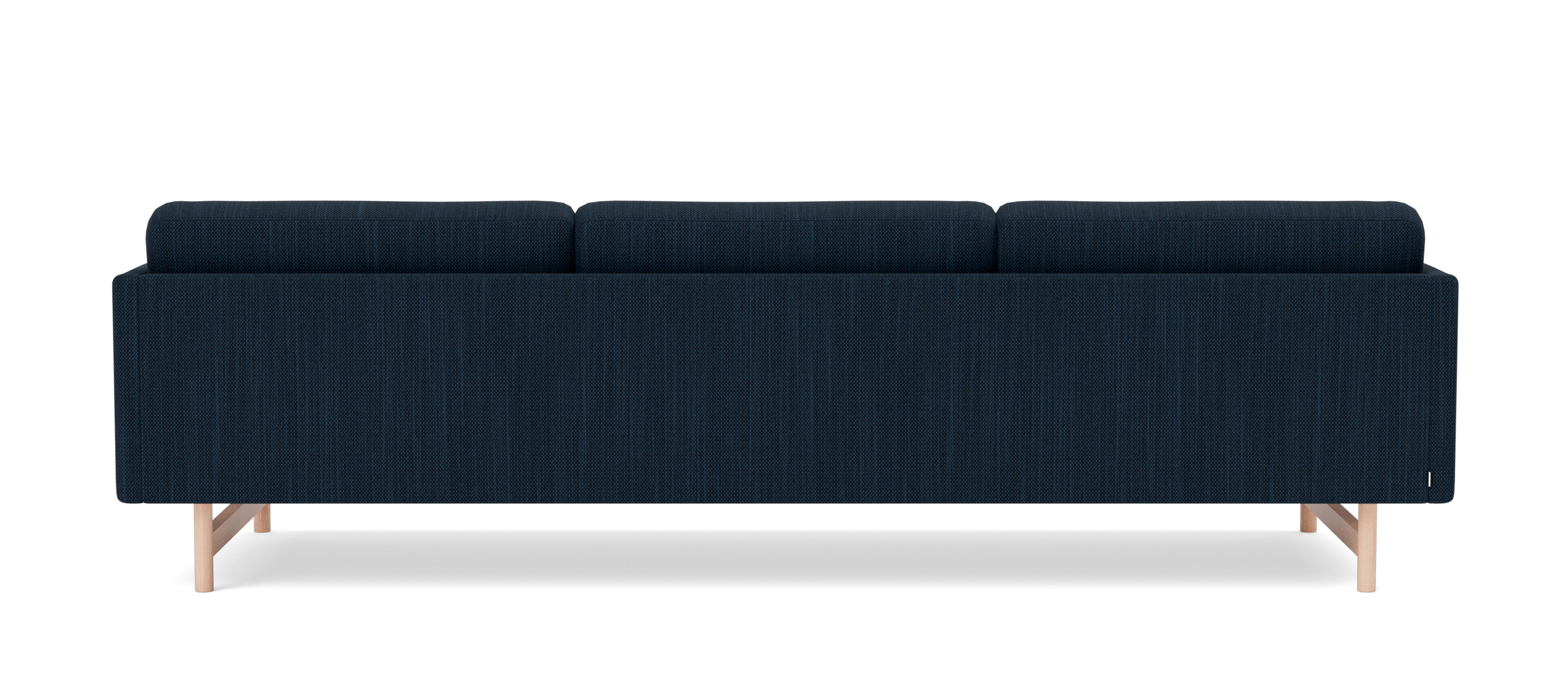 Calmo Sofa 3-Sitzer, schwarz / re-wool 128