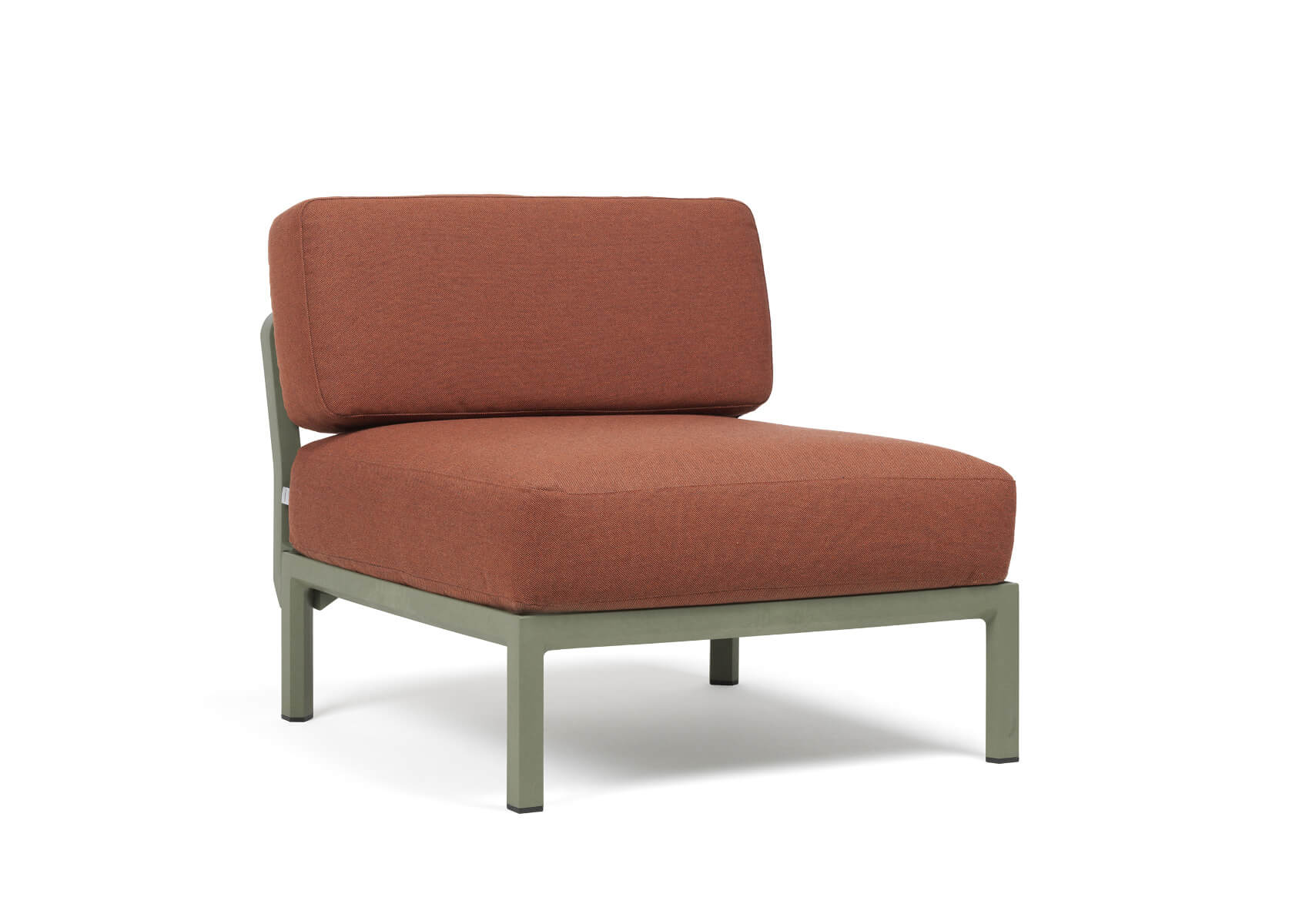 Nardi Maximo Modulsofa Mittelelement, Outdoor-Sofa, wetterfest, langlebig, Sunbrella-Bezug cactus/cannella