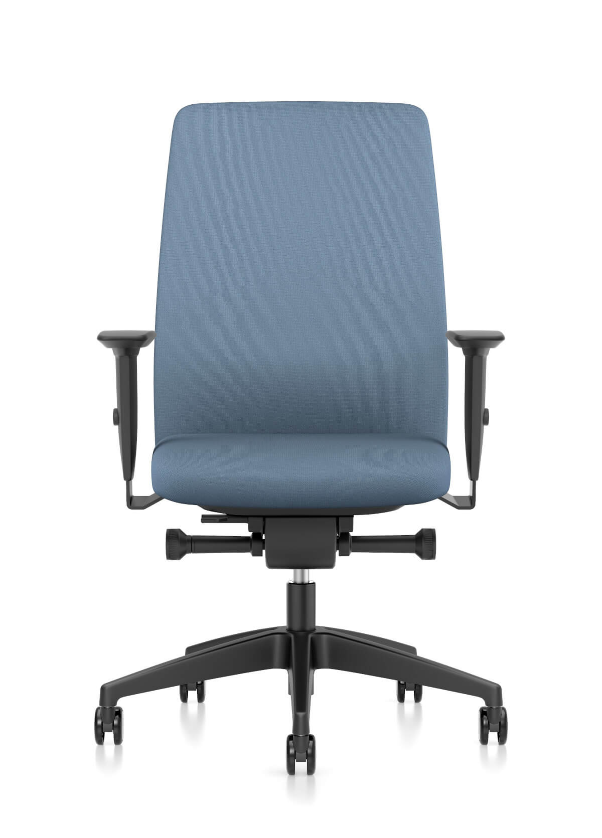 Interstuhl AIMis1 1S06 Bürostuhl mit gepolsterter Sitzfläche, Armlehnen, Netzrücken und individueller Sitzhöhenverstellung