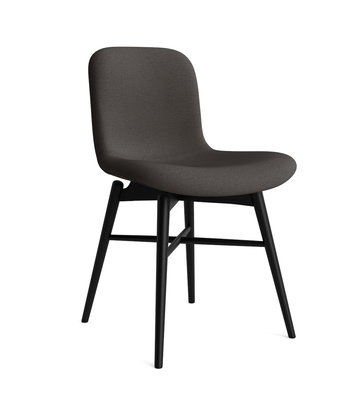 Langue Chair Wood, eiche schwarz / steelcut trio 383
