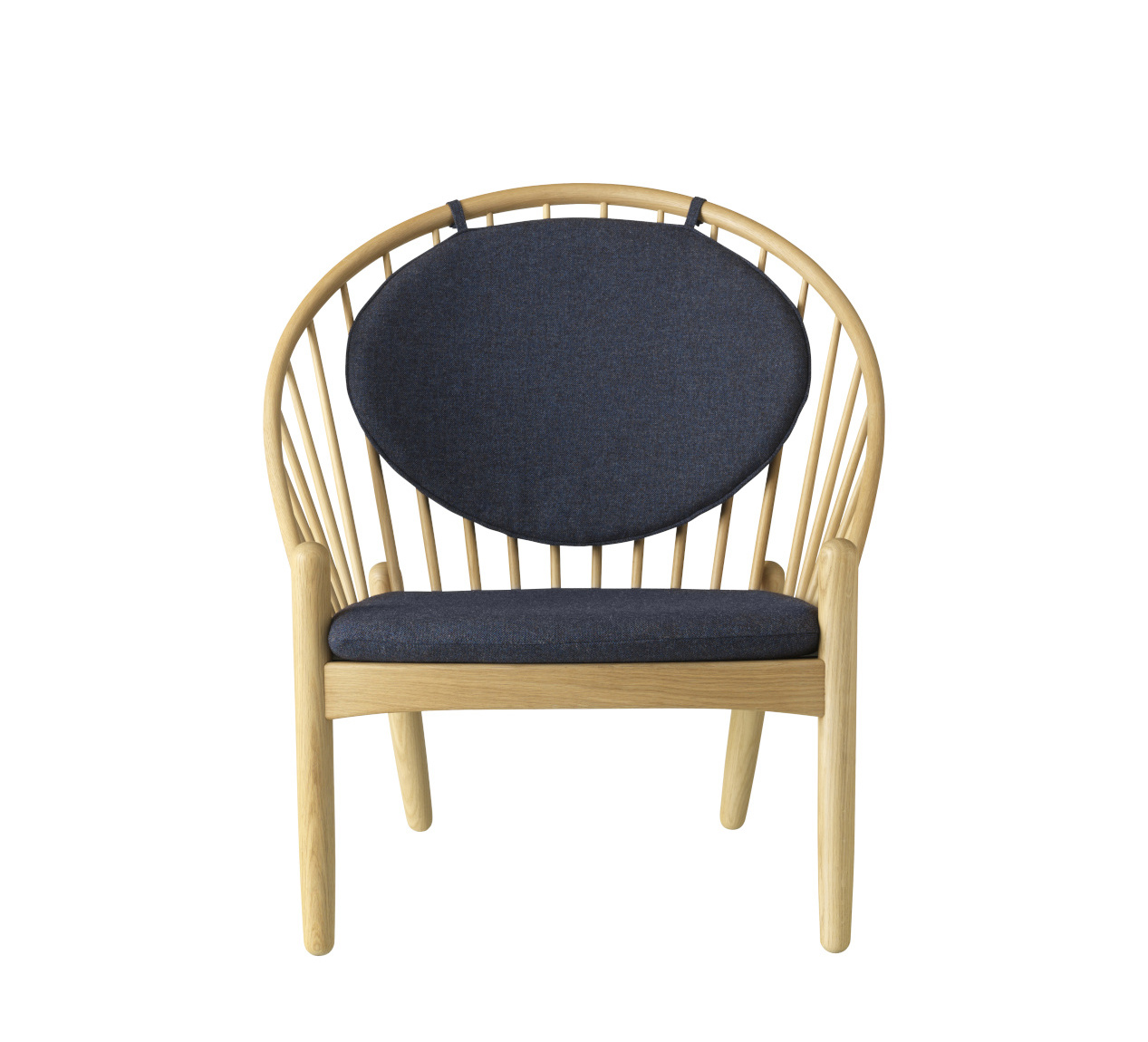 FDB Møbler J166 Jørna Sessel, funktional, ergonomisch, Eiche natur, dunkelgrauer Bezug, nachhaltig, langlebig