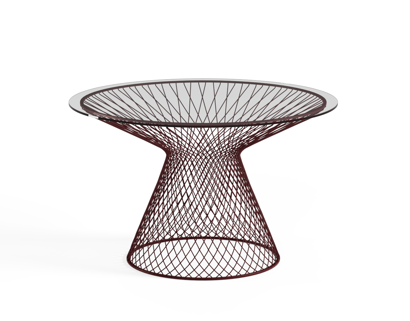 Heaven Tisch, Ø 120 cm, intensives rot / transparent Heaven Tisch, Ø 120 cm, intensives rot / transparent