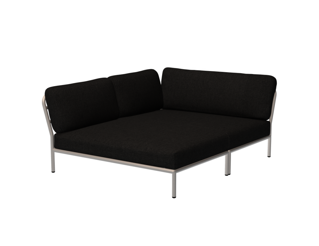 Level Cozy Corner Loungesofa, links, muted white