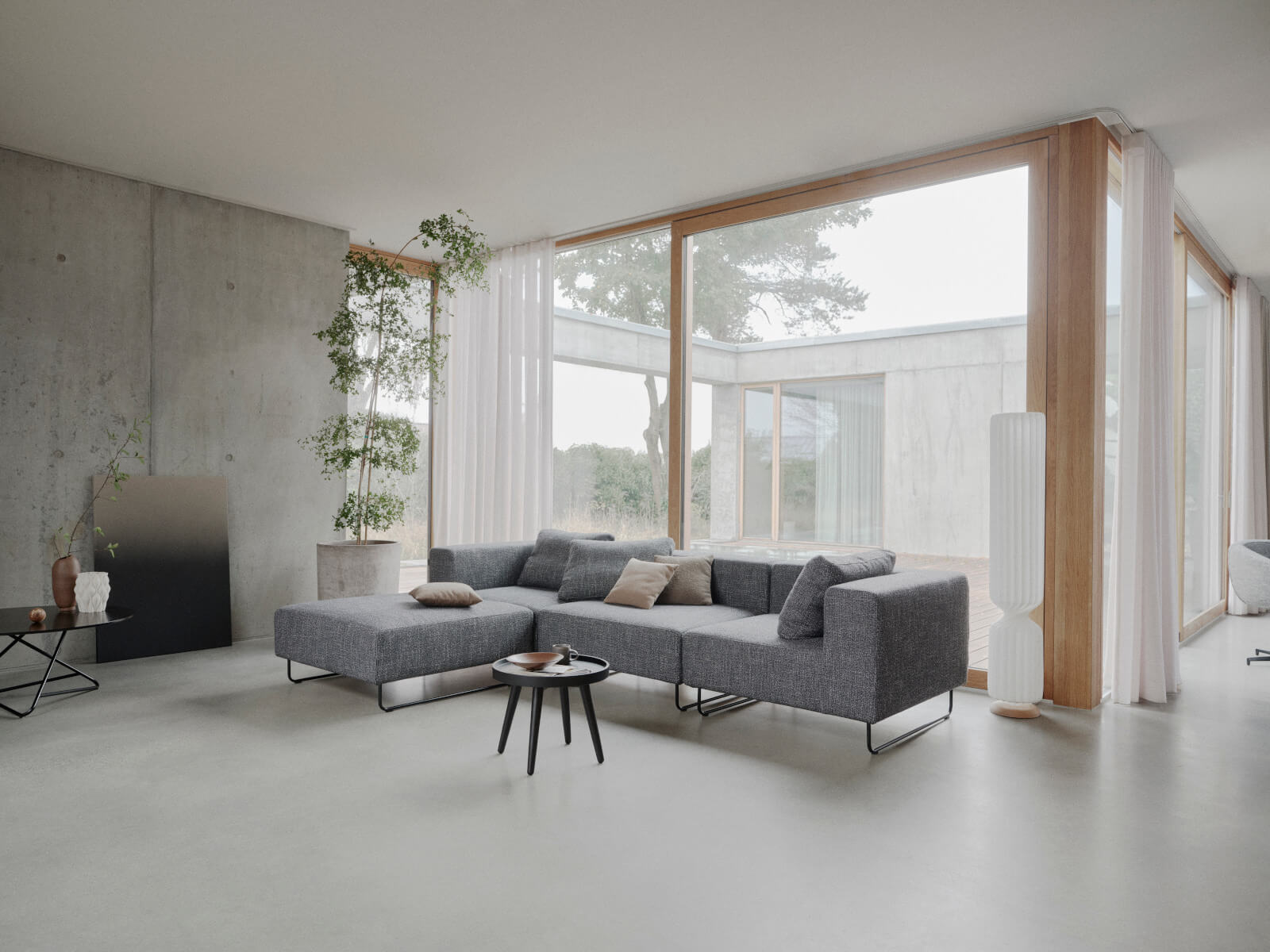 Modulares Softline Ohio Sofa mit klaren Linien, individuell kombinierbar, modernes Sofa für stilvolle Wohnbereiche