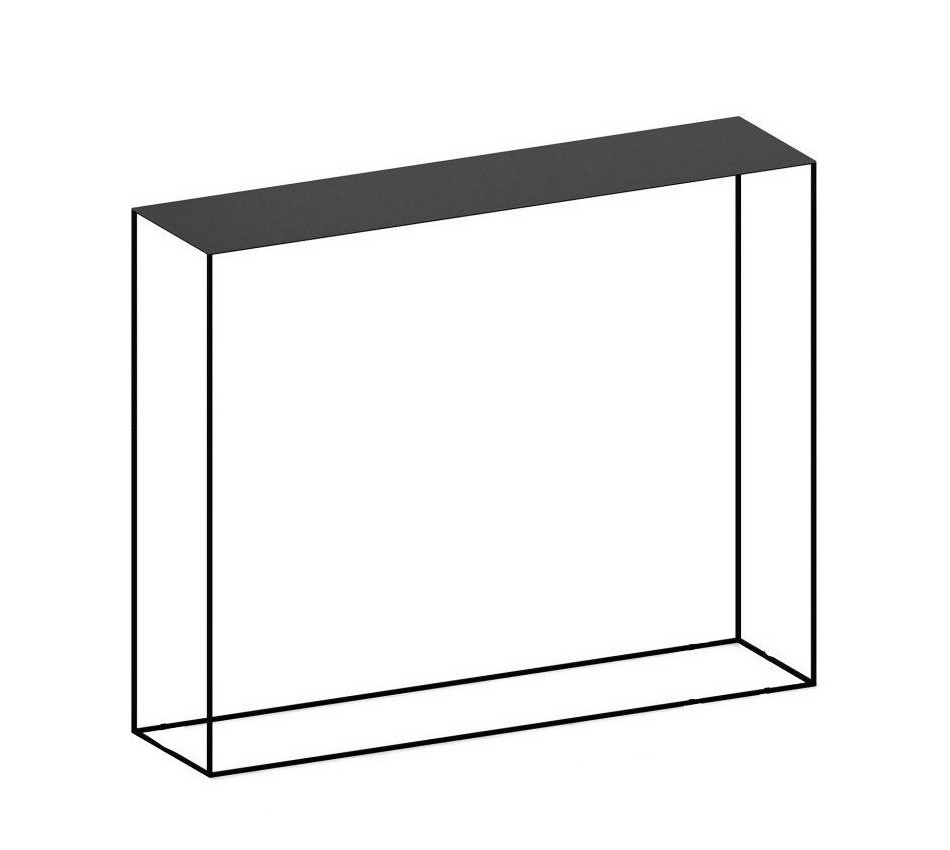Slim Irony Konsolentisch, 124 x H 100 cm, kupferschwarz