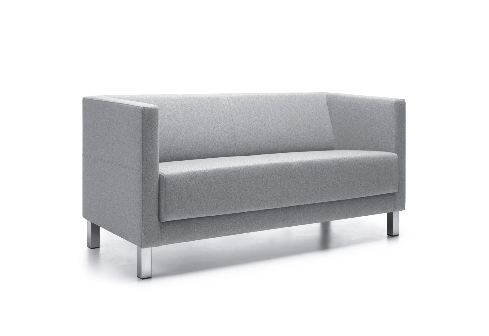 Modernes Profim Vancouver Lite 2,5-Sitzer Sofa mit Kufengestell für stilvolle Büro- und Loungebereiche