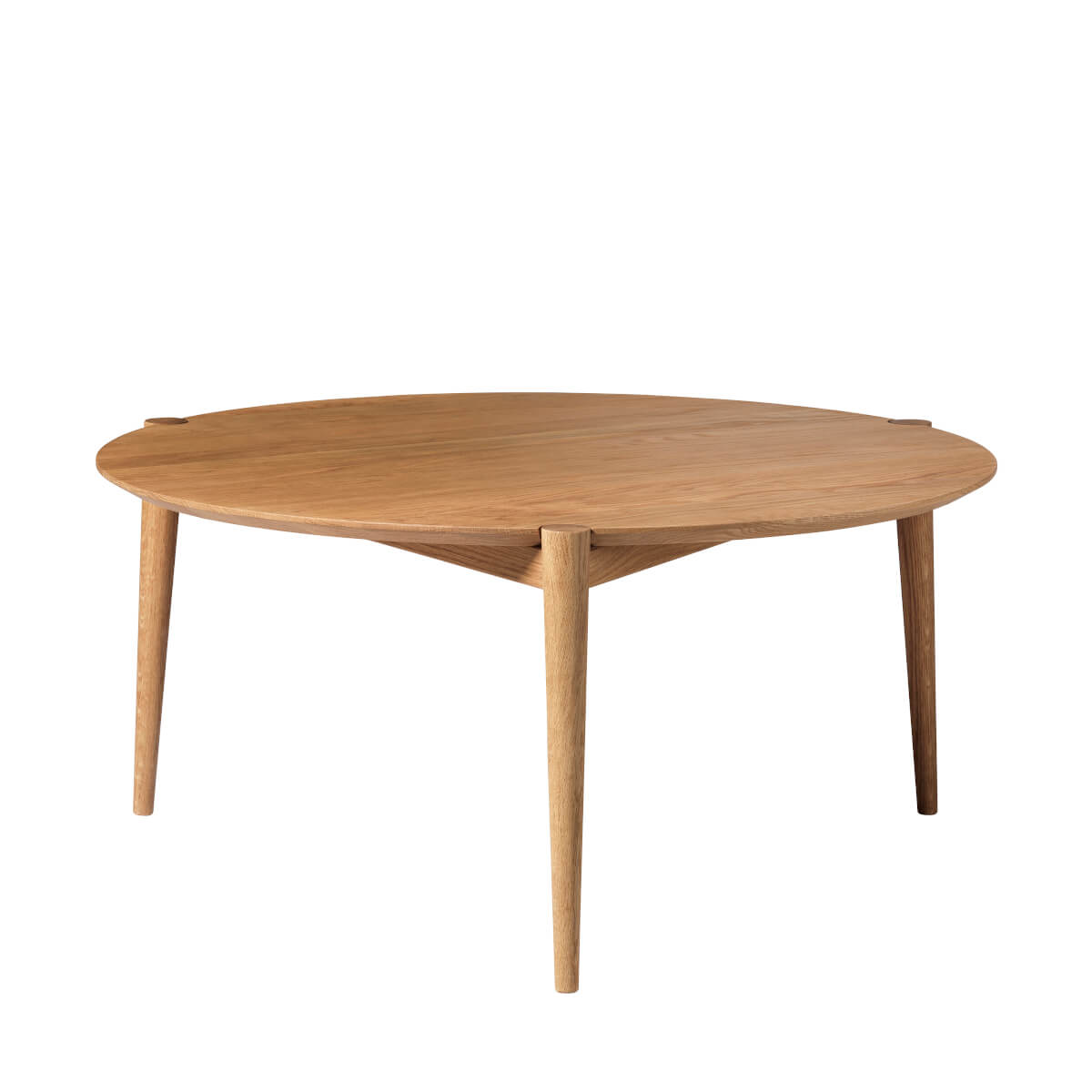 FDB Møbler D102 Søs Couchtisch, nordisches Design, Ø 85 cm, Eiche geölt, langlebig, funktional, nachhaltig