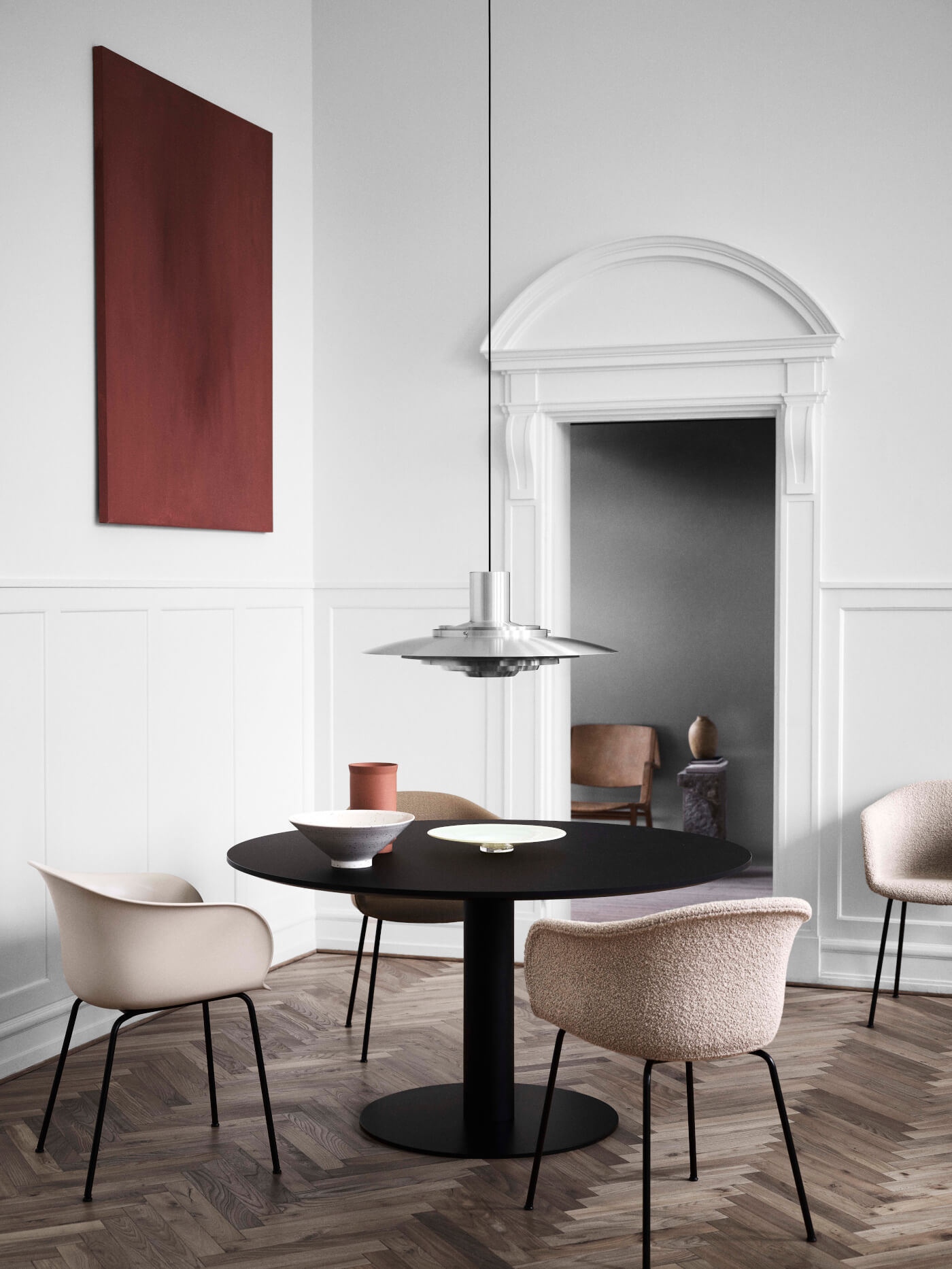 &Tradition Elefy JH28 Armlehnstuhl im Ess- oder Wohnzimmer, komfortabel, elegant und hochwertig verarbeitet