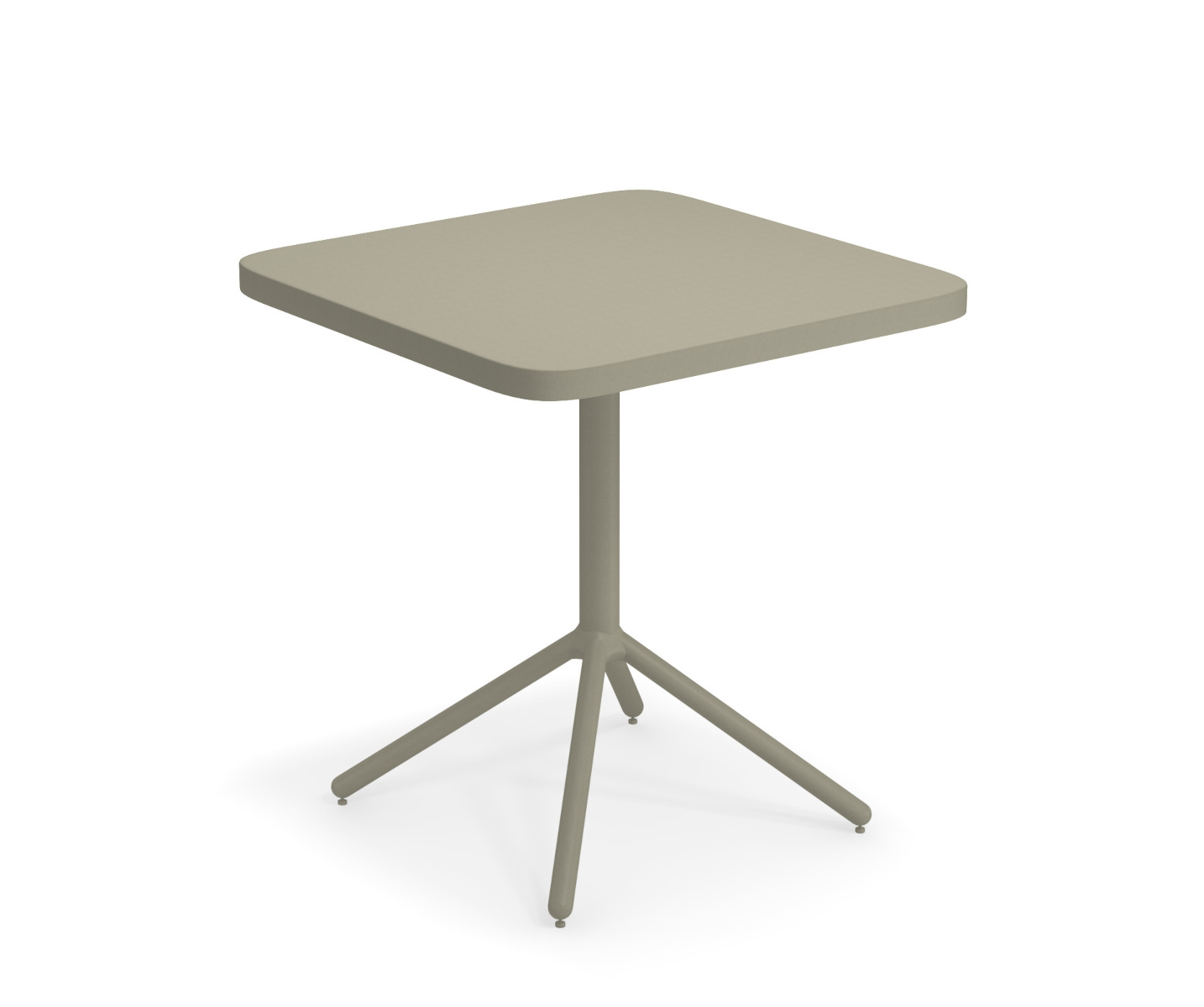 Grace Tisch mit abnehmbarer Platte und eckiger Tischkante, 70 x 70 cm, weiß