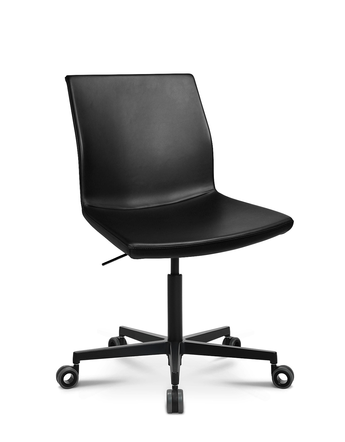 Wagner W-Cube 4 Sessel mit 5-Strahl-Aluminiumgestell, komfortabler Design-Bürostuhl mit Drehgestell