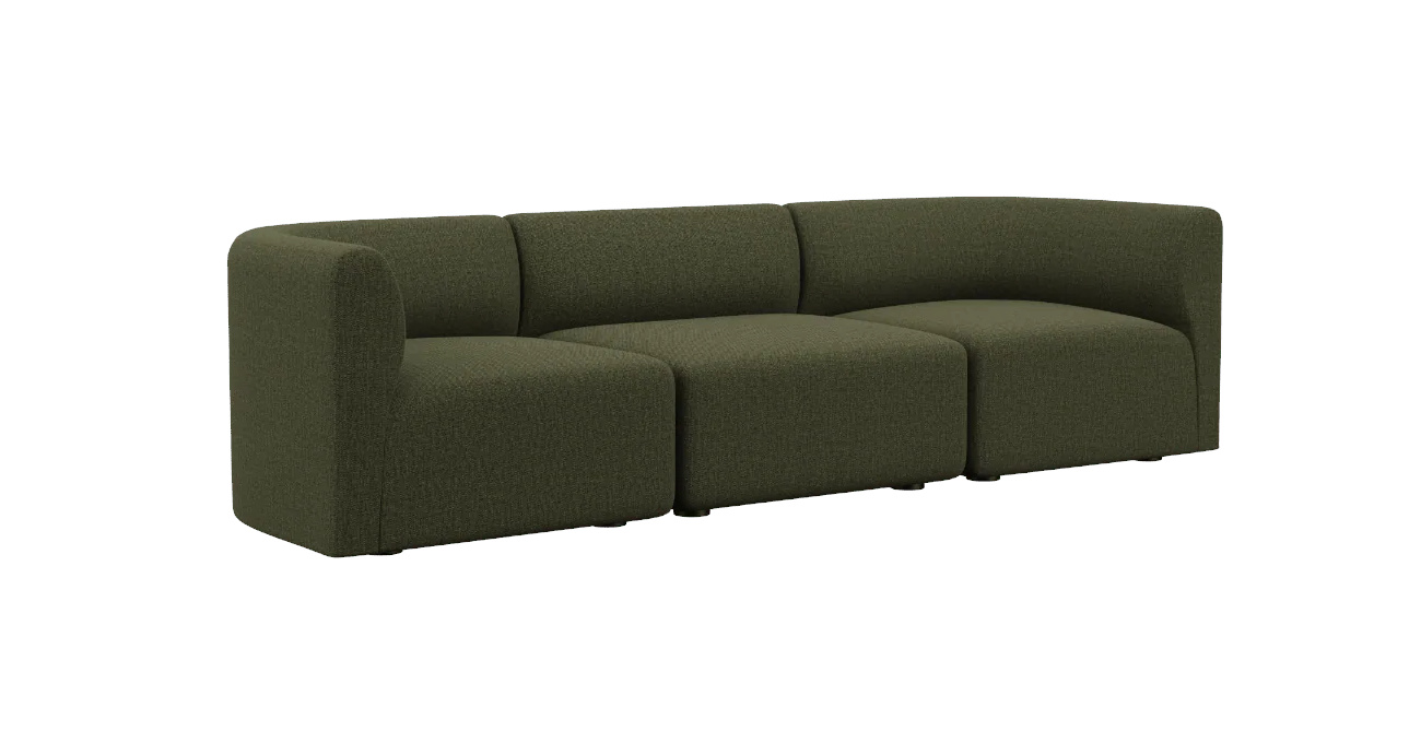 Fjord Sofa 3-Sitzer, cosmo olive