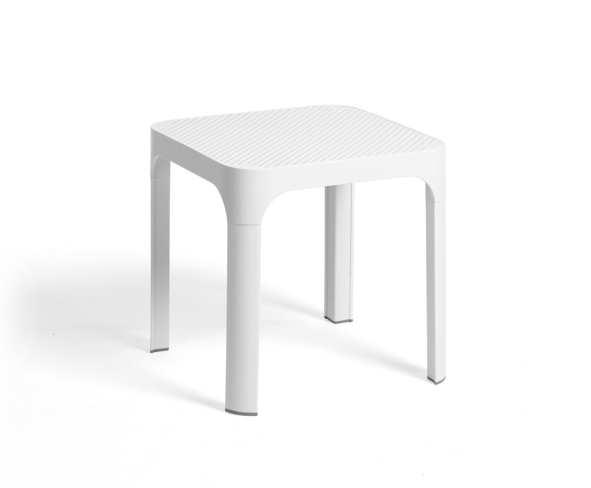 Nardi Net Table 40 Beistelltisch, italenisches Design, weiß, langlebig, funktional