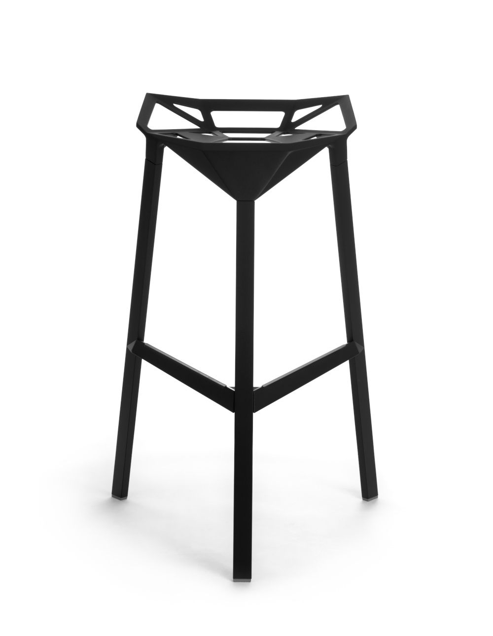 Magis Stool One Barhocker 77 cm – schwarzer Design-Hocker Magis Stool One Barhocker 77 cm, schwarz, modernes Design, robust, ergonomisch, italienisches Design