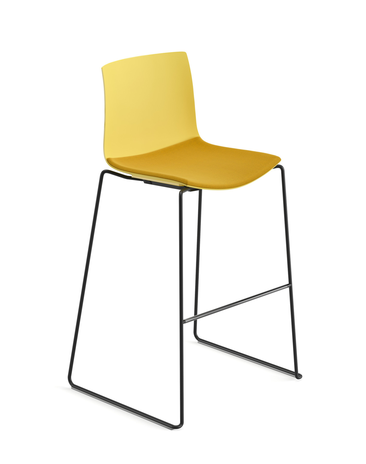 Catifa 46 Barhocker, höhe 76 cm, kunststoff, polstersitz #0305