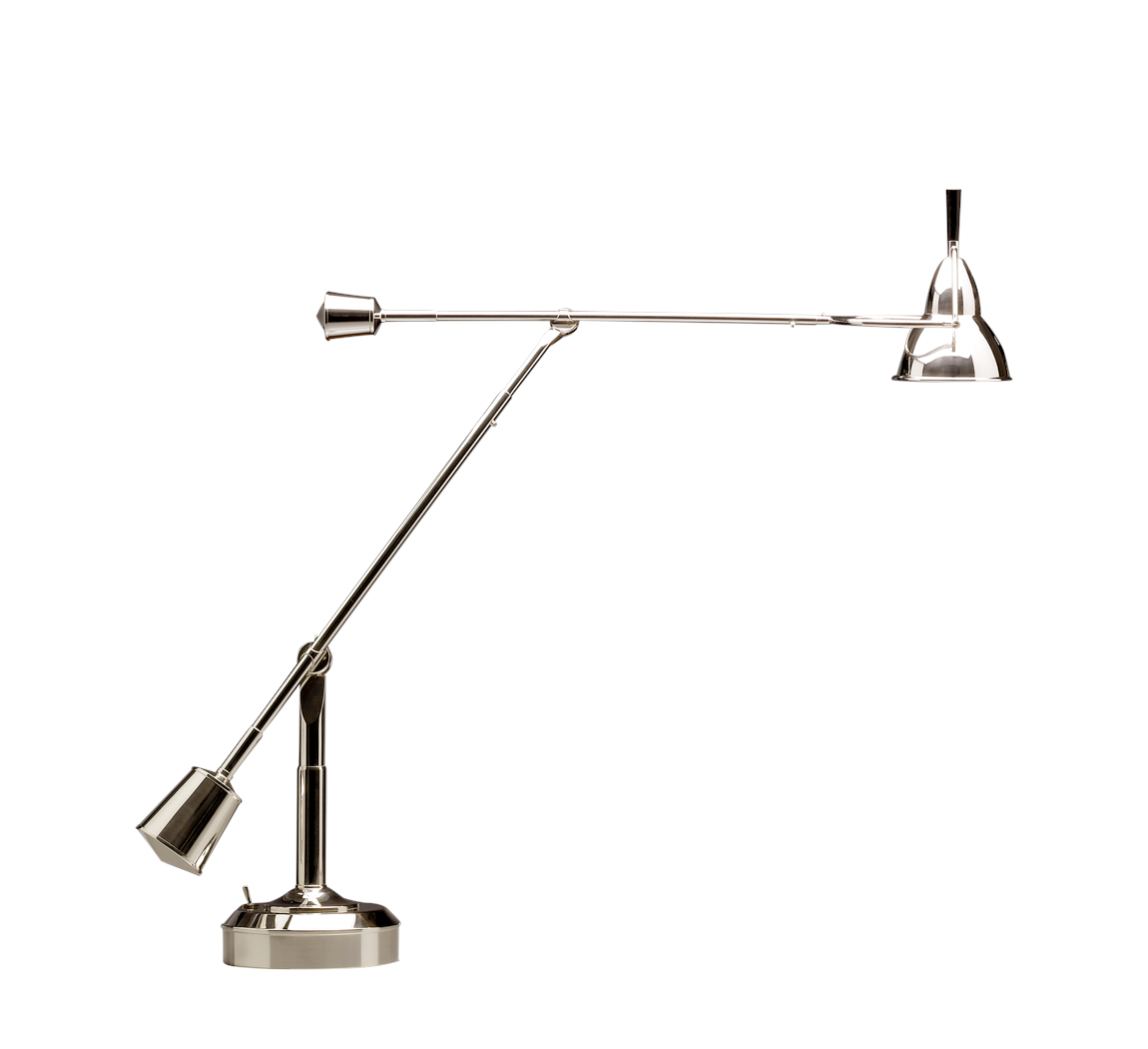 Buquet EB 27 Tischleuchte, vernickelt poliert