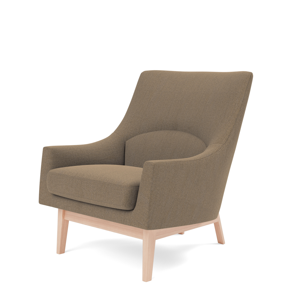 A-Chair Wood Base, walnuss lackiert / loop 33