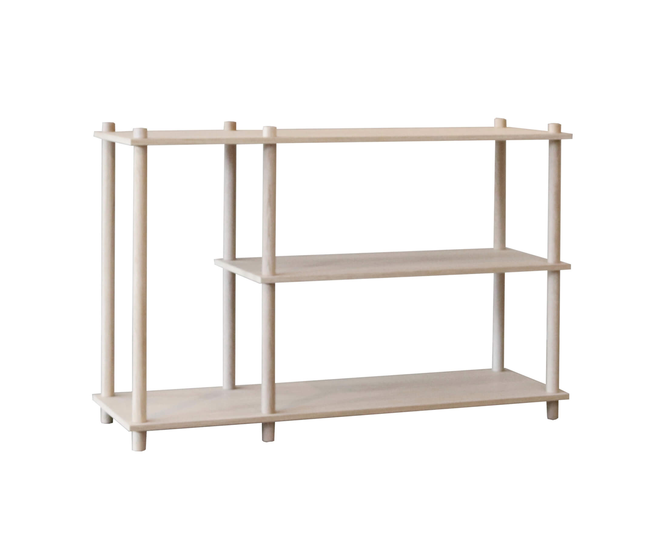 Elevate Regalsystem 3, eiche weiß pigmentiert