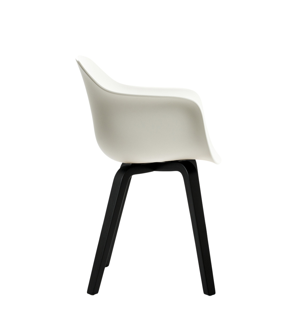 Magis Substance Armlehnstuhl, schwarz/weiß, ergonomisch, komfortabel, italienisches Design, langlebig