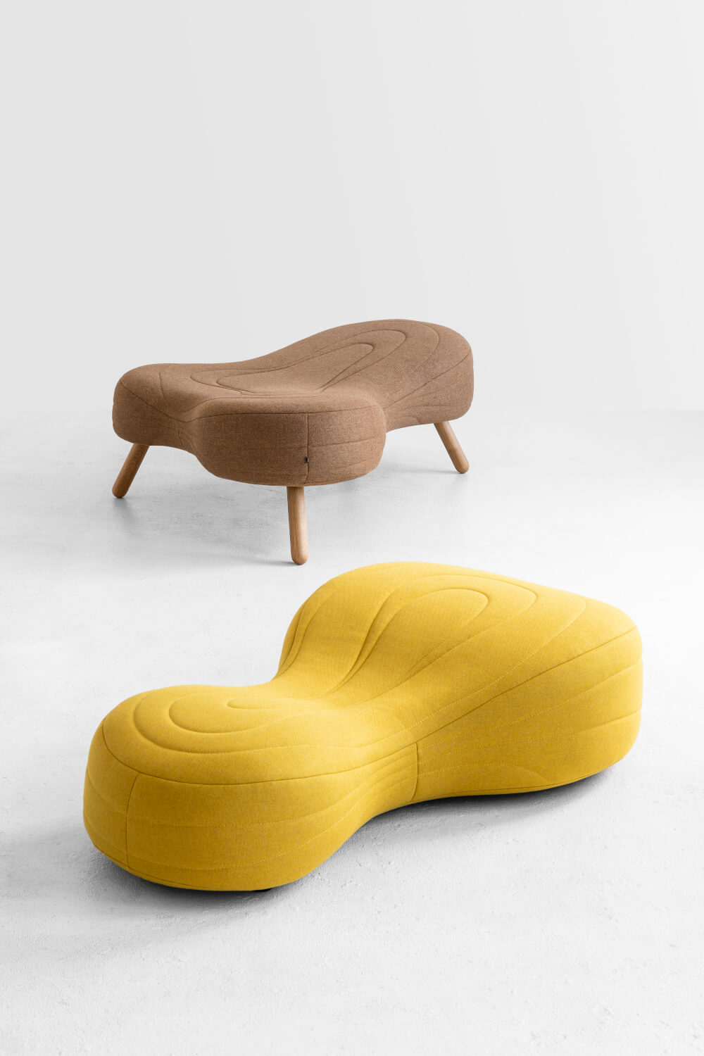 Bouli Lounge Sofa Design (Fußgleiter 3-Sitzer)