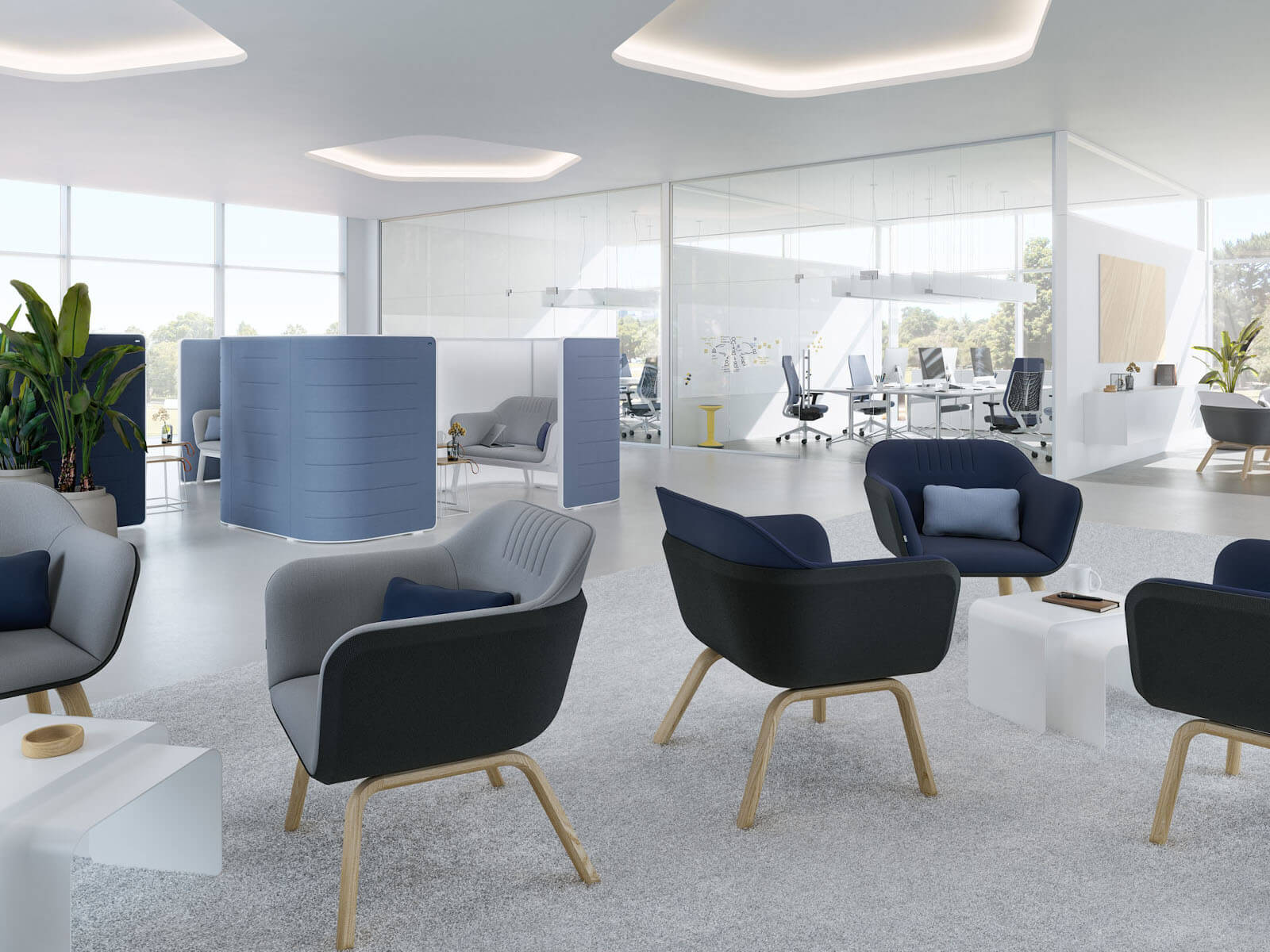 Interstuhl HUB HU142 Sessel mit hohem Sitzkomfort, stilvollem Design und robuster Verarbeitung für moderne Arbeitswelten