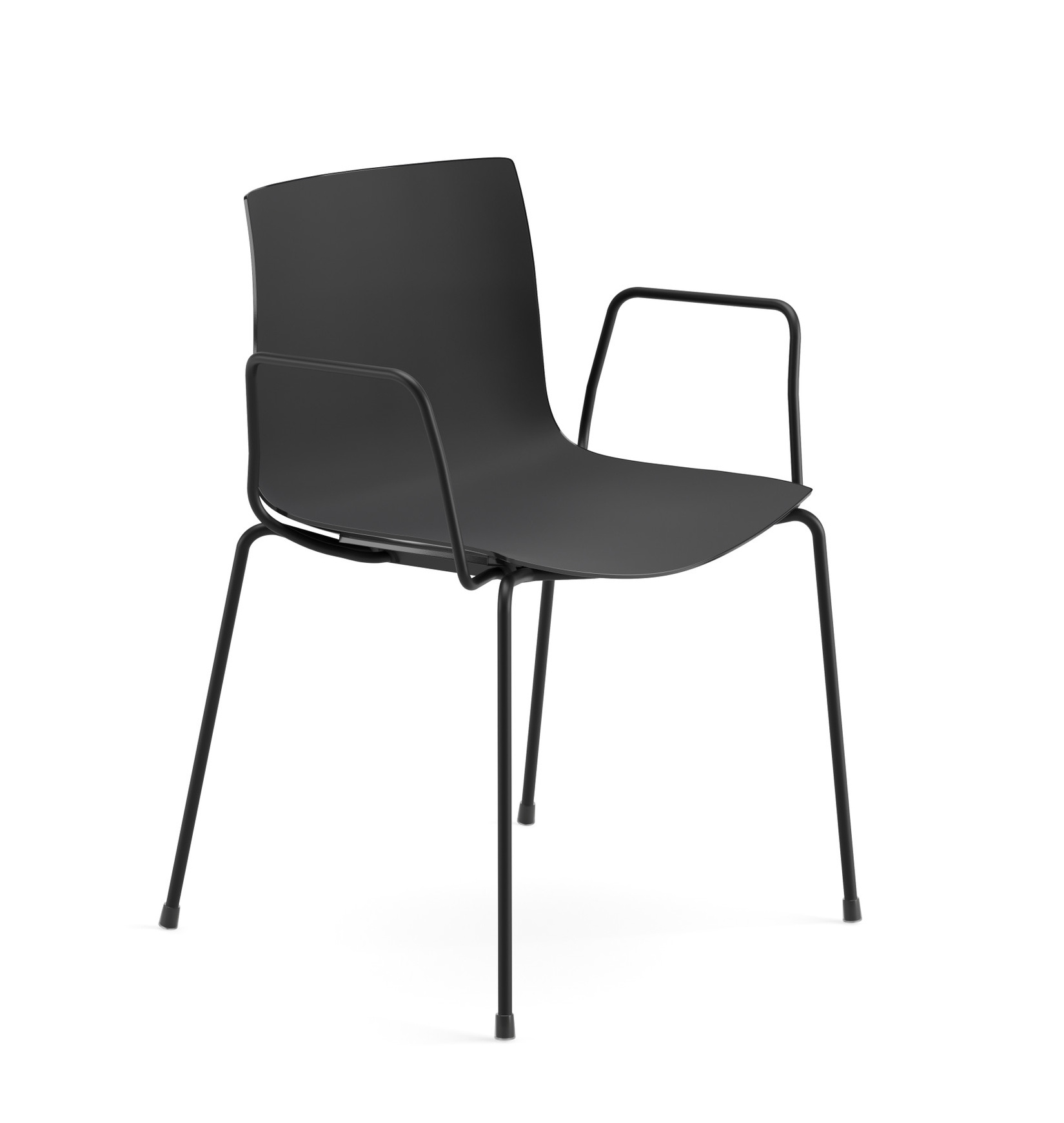 Catifa 46 Armlehnstuhl, einfarbig, schwarz #0251