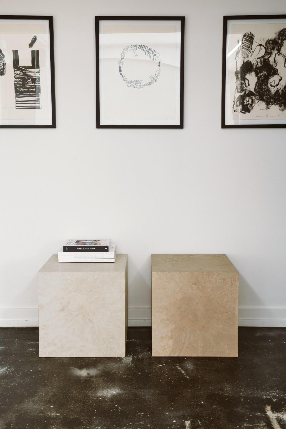 Cube Beistelltisch, coffee waste light