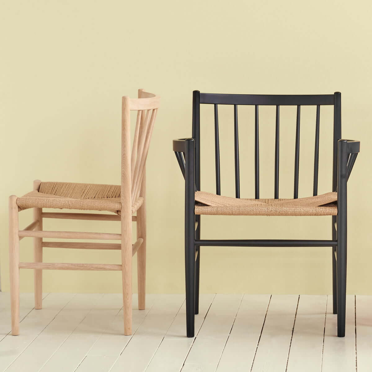 FDB Møbler J81 Armlehnstuhl, ergonomisch und hochwertig – komfortables Design für Esszimmer oder Arbeitsbereich