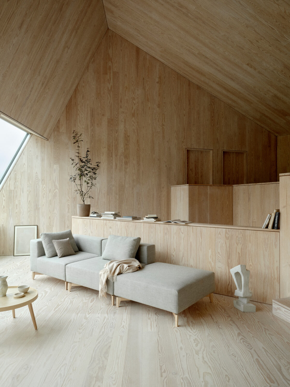 Softline Passion Hocker, kompakter Fußhocker und Sitzhocker mit Stoffbezug für stilvolle Wohnräume