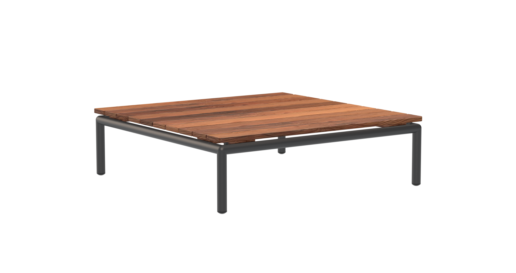 Level-Level 2 Couchtisch, dark grey / thermo ash, 81 x 81 cm