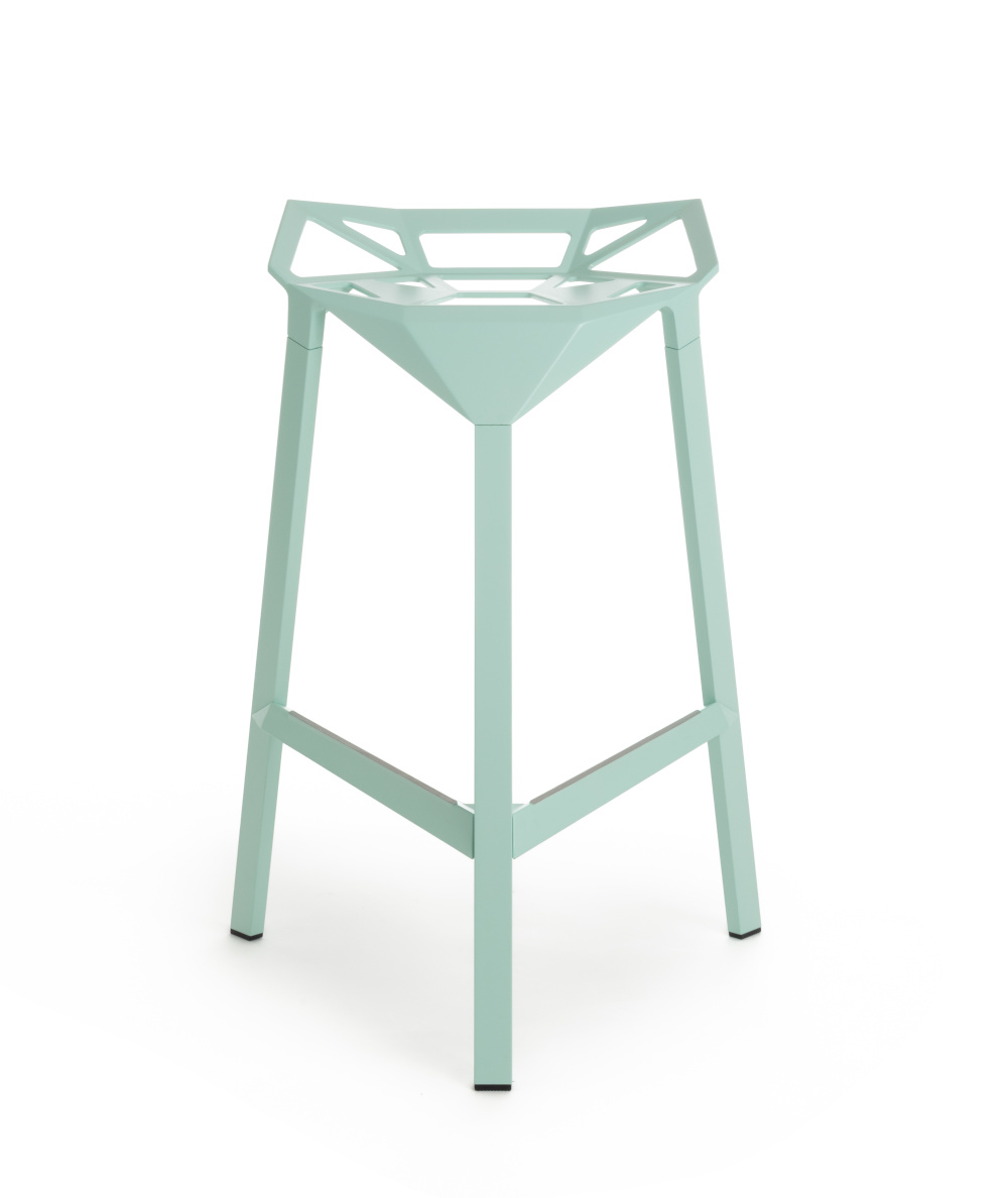 Magis Stool One Barhocker 67 cm – modernes Design, mint Magis Stool One Barhocker 67 cm, mint, modernes italienisches Design, leichter, stapelbarer Sitz