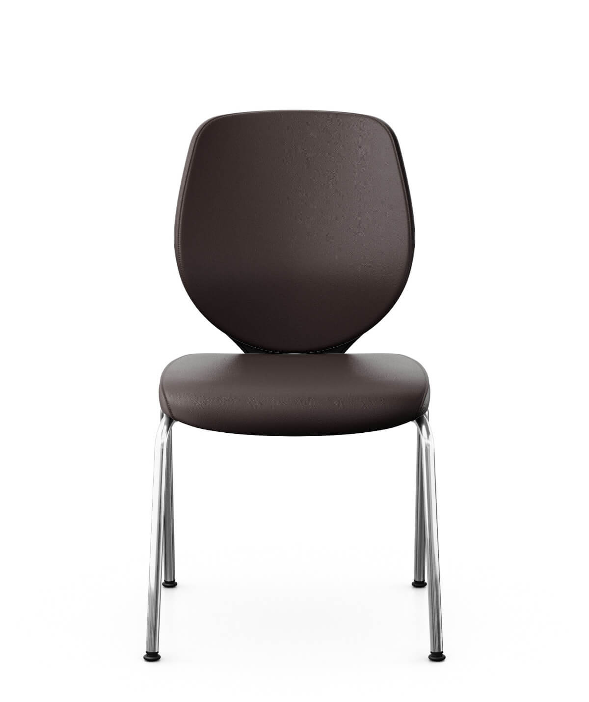 Giroflex 353-3504 Besucherstuhl mit Polsterrücken, bequemer Meetingstuhl für Wartebereich und Büro