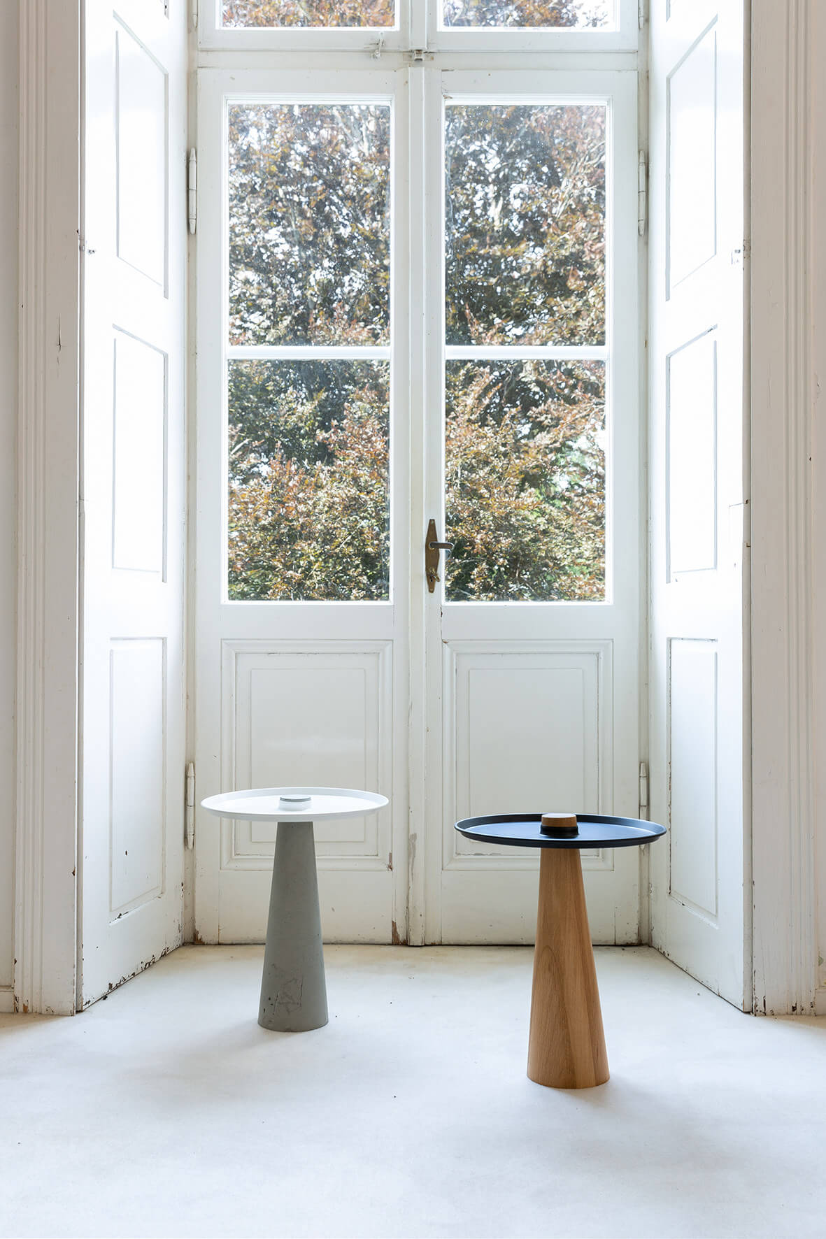 Wagner W-Move Table minimalistischer Holzbeistelltisch, modernes Design, leicht, robust und platzsparend