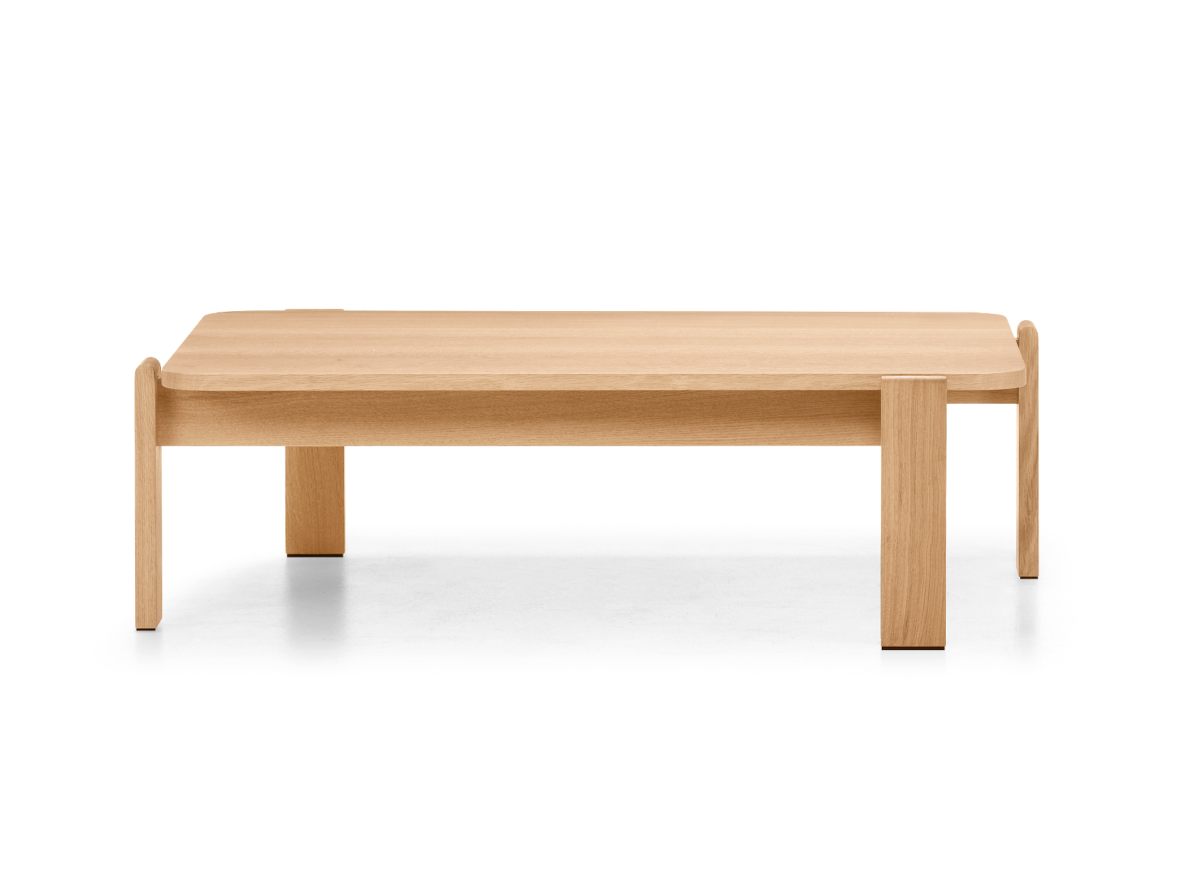 Velum Beistelltisch mit Massivholzplatte, 107 x 74 cm