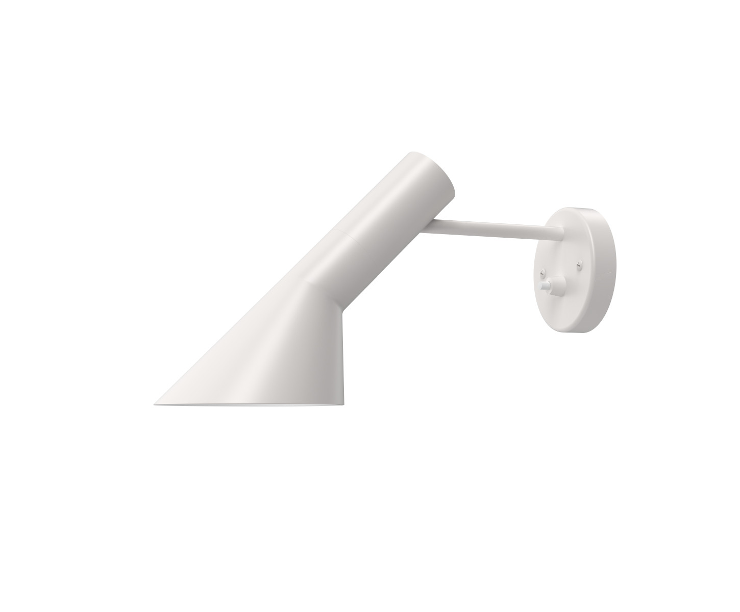 Louis Poulsen AJ Wandleuchte weiß mit Schalter, modernes Design, dimmbar, langlebige Innenbeleuchtung