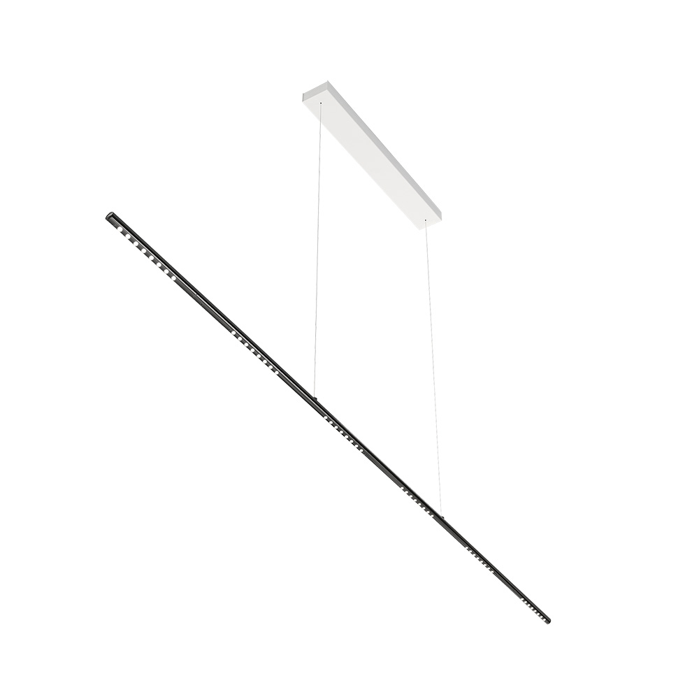 LUM 195 Pendelleuchte, schwarz lackiert