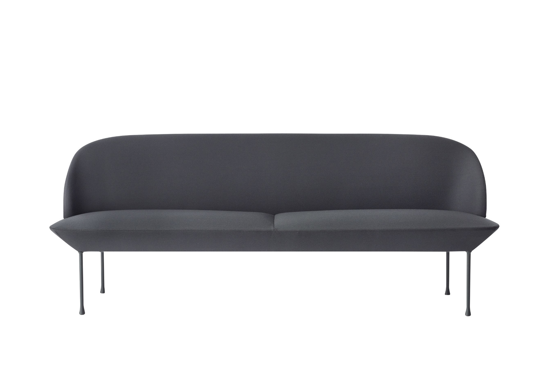 Oslo Sofa 3-Sitzer, steelcut 180 / schwarz