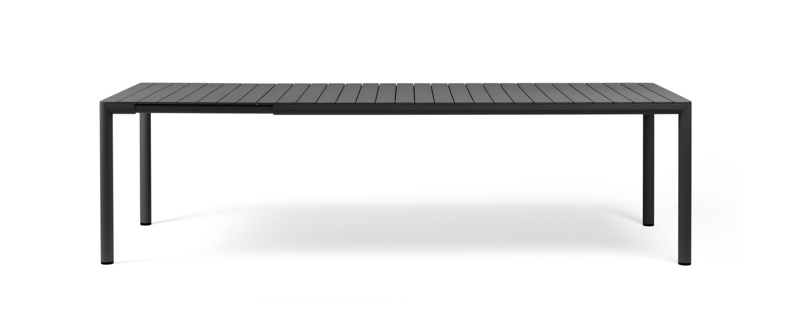 Nardi Tevere Ausziehtisch 210 cm, anthrazit, Outdoor-Tisch, wetterfest, robust, modernes italienisches Design