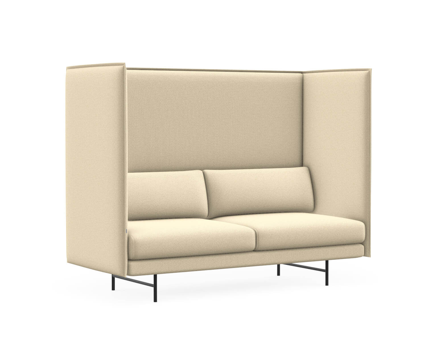 Interstuhl QOMFORTis1 QO203 Highback Sofa mit hoher Rückenlehne, komfortabel, modernes Design für Büro und Lounge