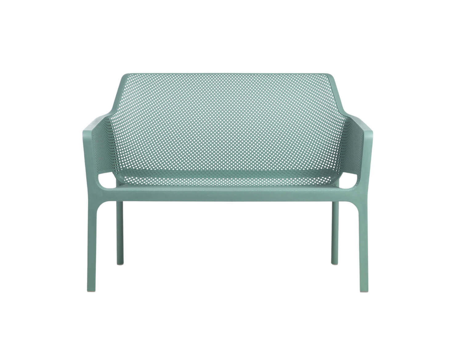 Nardi Net Gartenbank salice, italienisches Outdoor-Design, wetterfest, langlebig, leicht, modernes Polypropylen