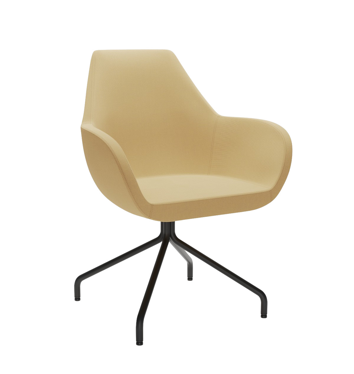 Hochwertiger Profim Fan 10HS Sessel mit Spinnenfuß, modernes Sitzmöbel für Büro, Lounge und Wartebereich