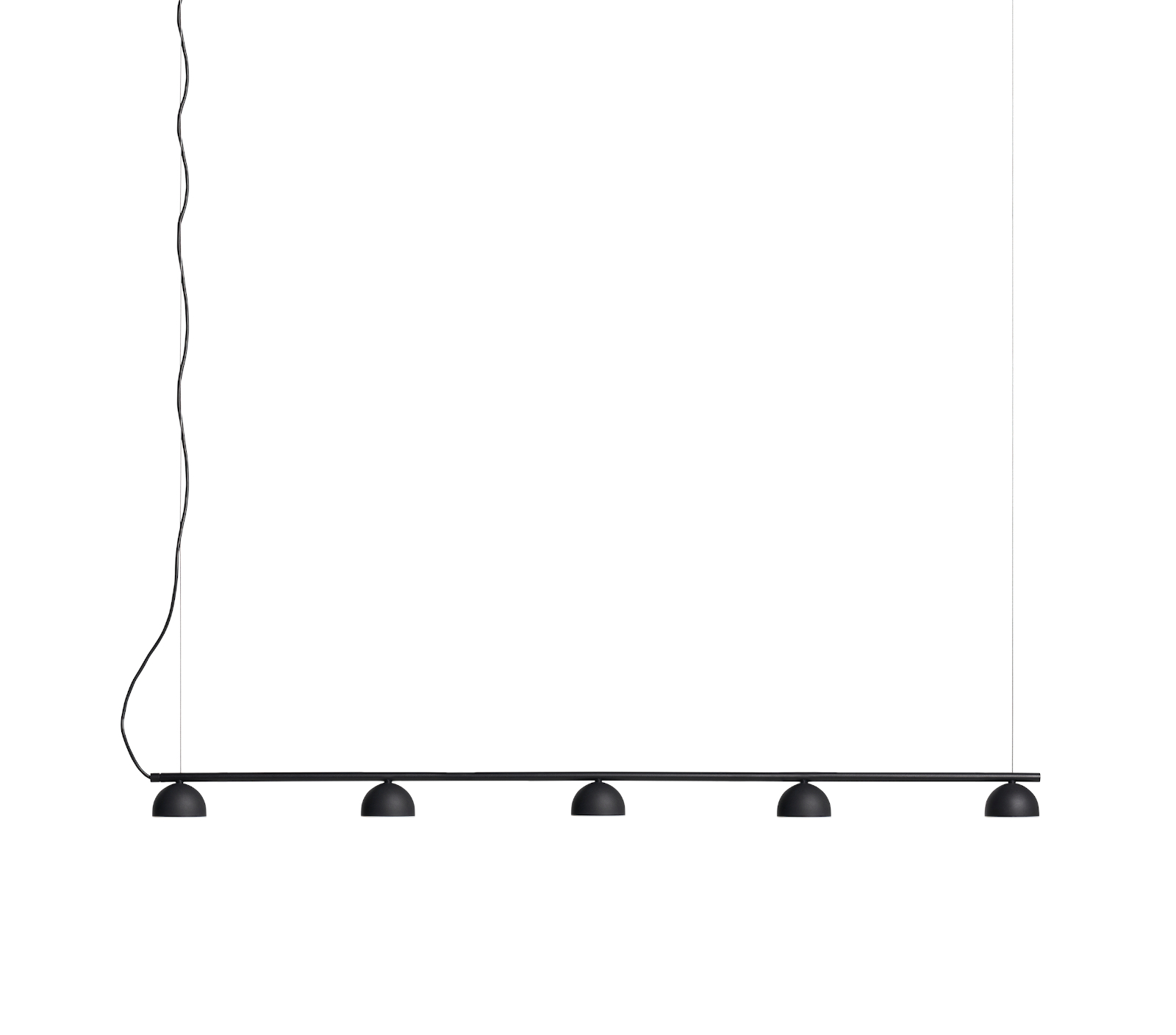 Blush Rail 5 LED Pendelleuchte, schwarz