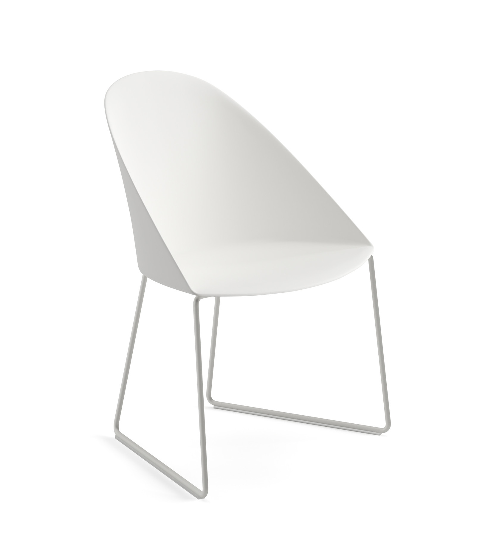Cila Stuhl, kunststoff, weiß #2208
