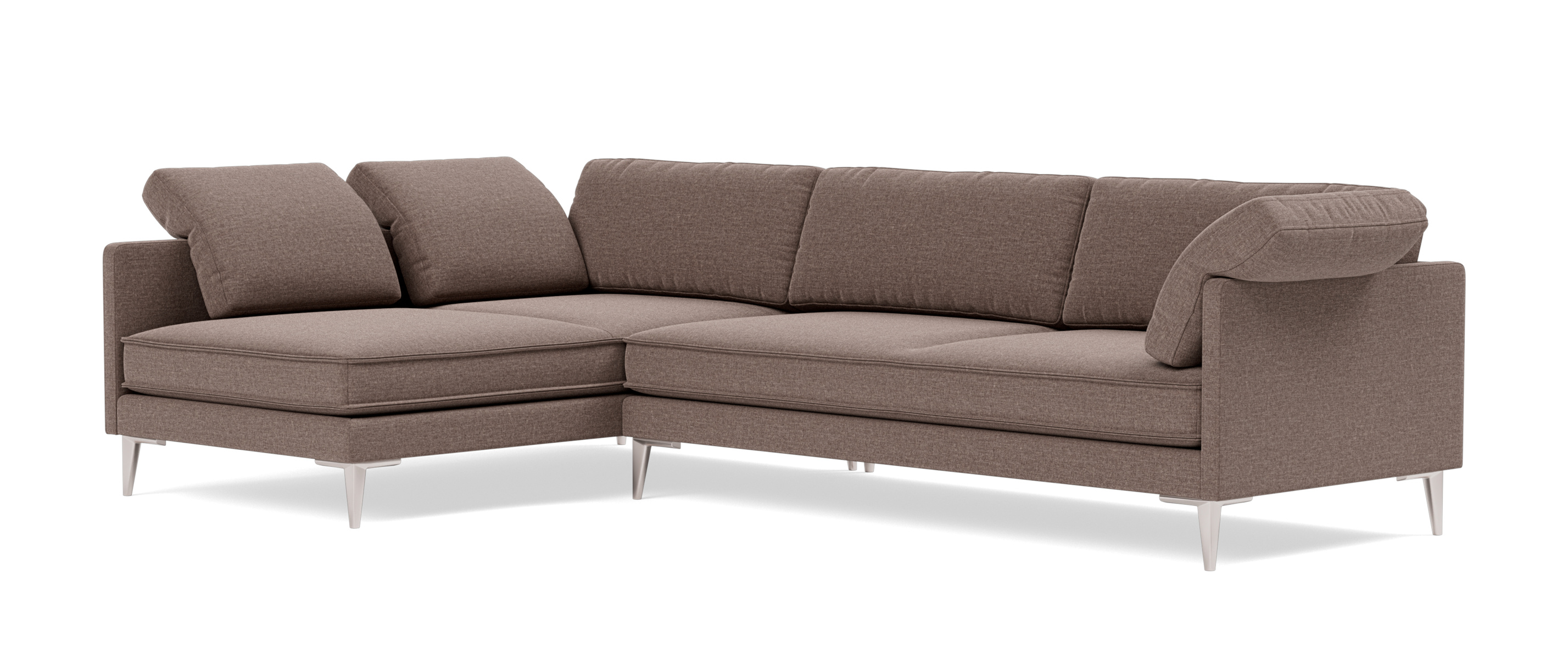EJ295 Chaise Sofa, links, chrom / re-wool 128