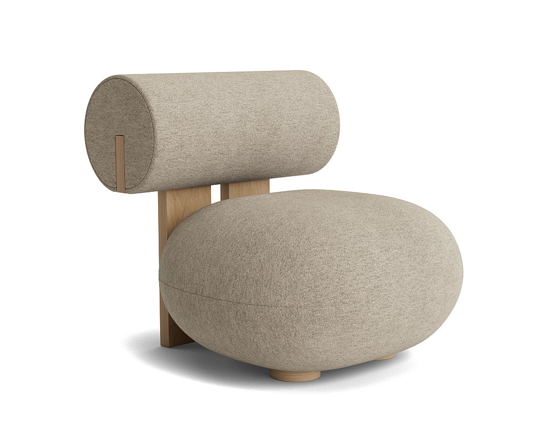 Hippo Lounge Chair, eiche natur / barnum 003