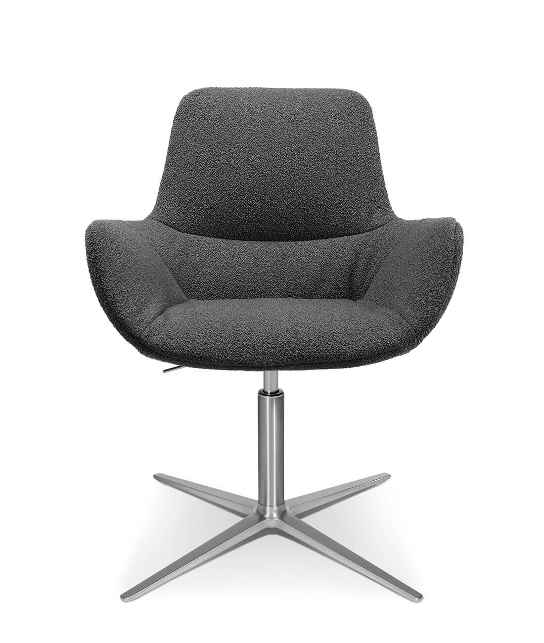 Wagner W-Club Sessel mit 4-Strahl-Gestell und Höhenverstellung, ergonomisch, moderner Komfortstuhl