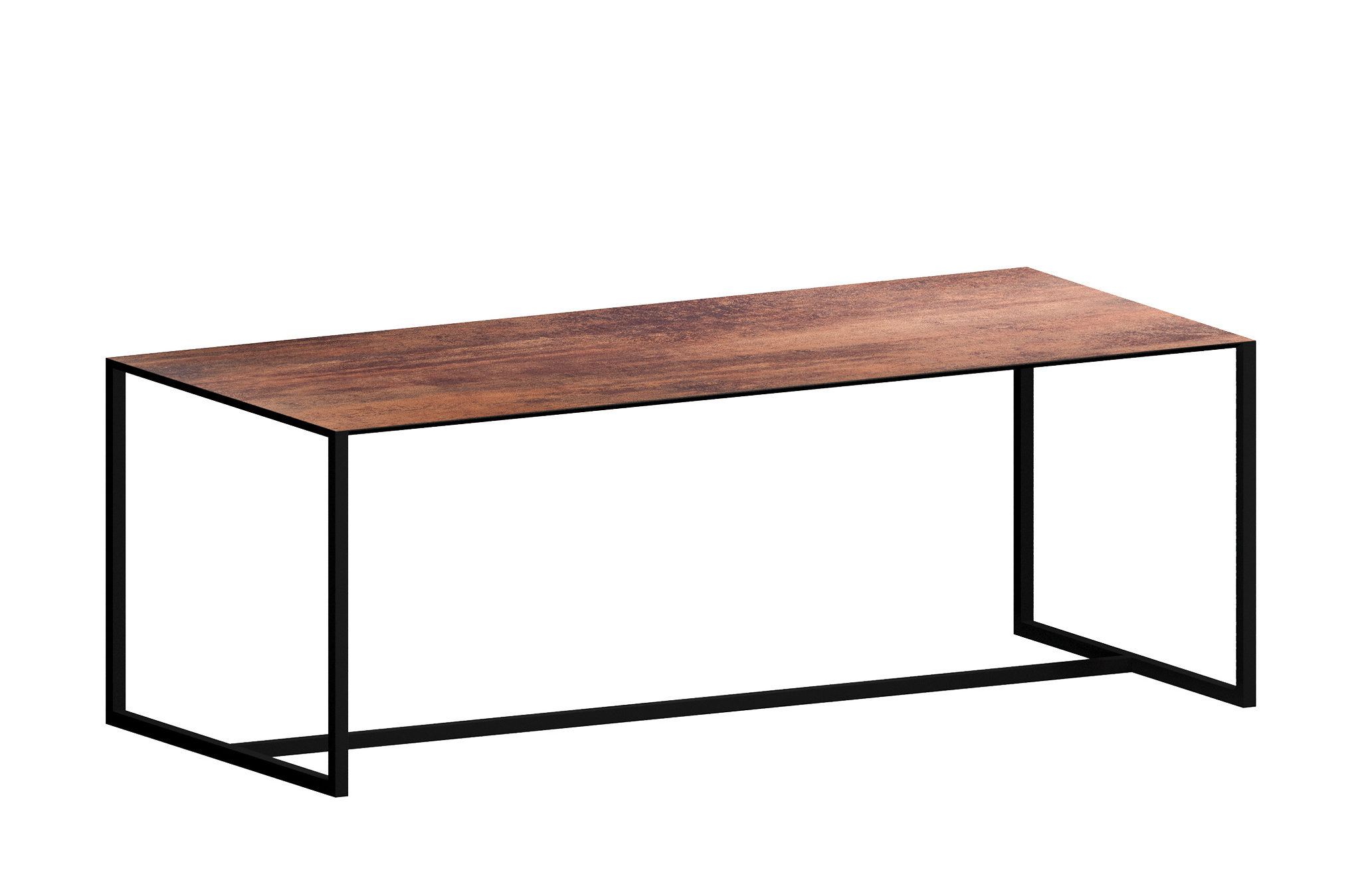 Big Brother HPL Esstisch, 200 x 90 cm, rust