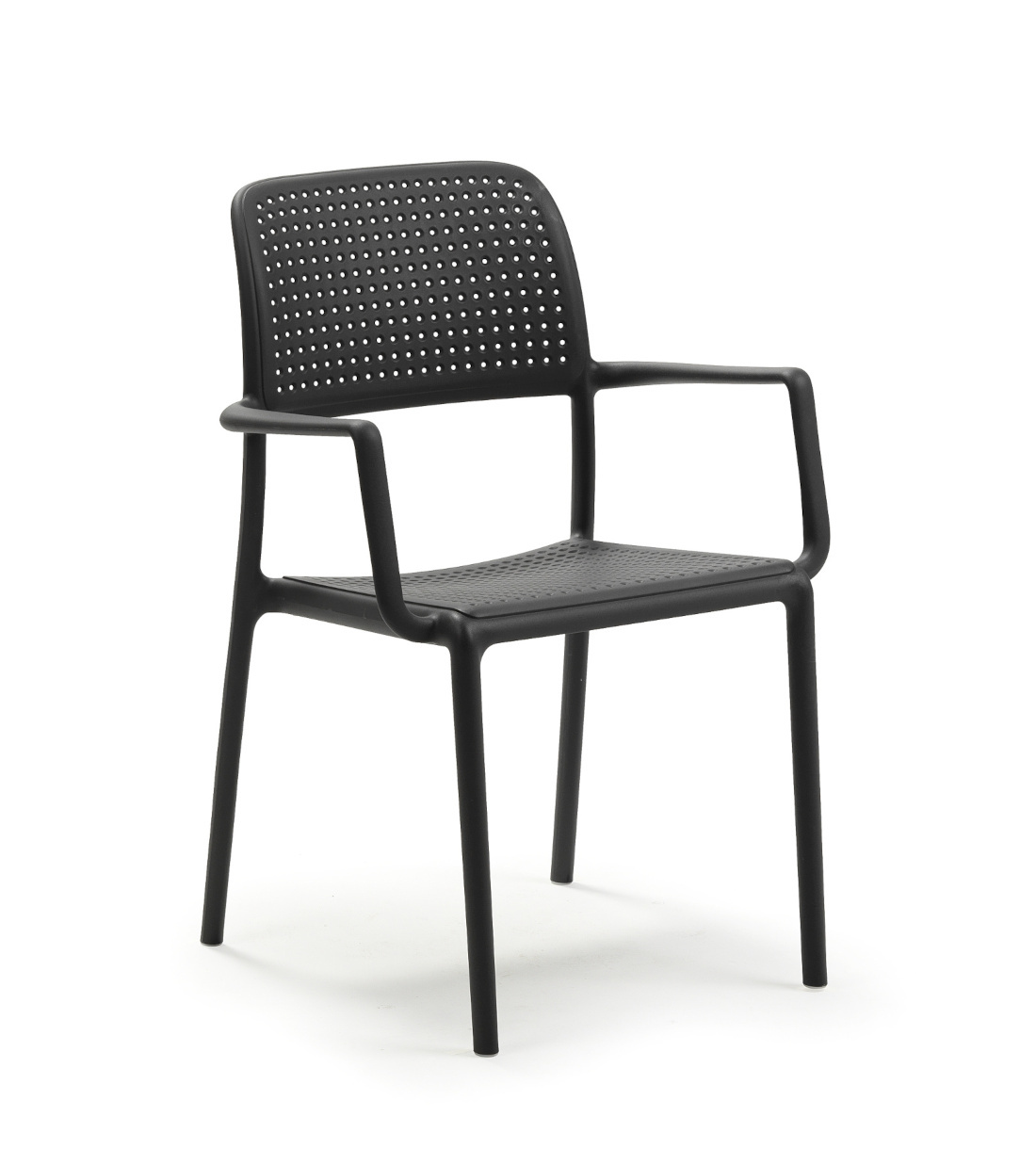 Nardi Bora Armlehnstuhl anthrazit – Outdoor-Stuhl aus Italien Nardi Bora Armlehnstuhl anthrazit, Outdoor-Stuhl aus wetterfestem Polypropylen, leicht, langlebig, Made in Italy