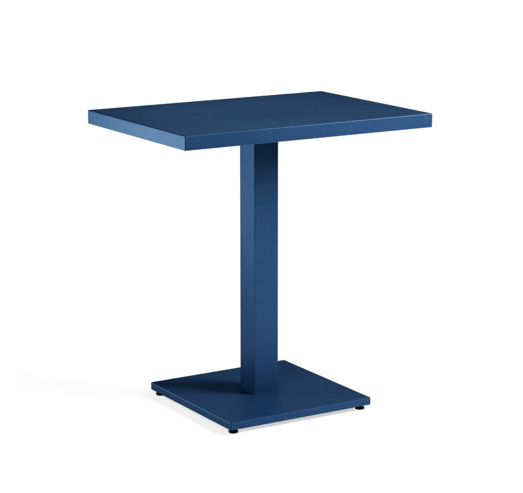 Round Tisch, 70 x 50 cm, saphirblau